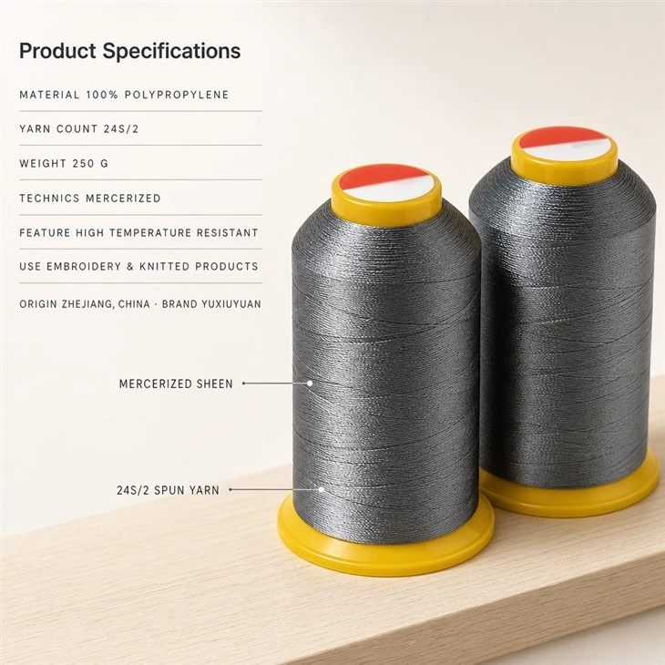 100% Polyester Embroidery Thread