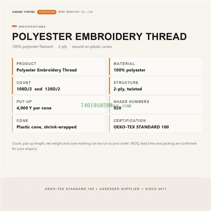 Polyester Embroidery Thread Manufacturer best